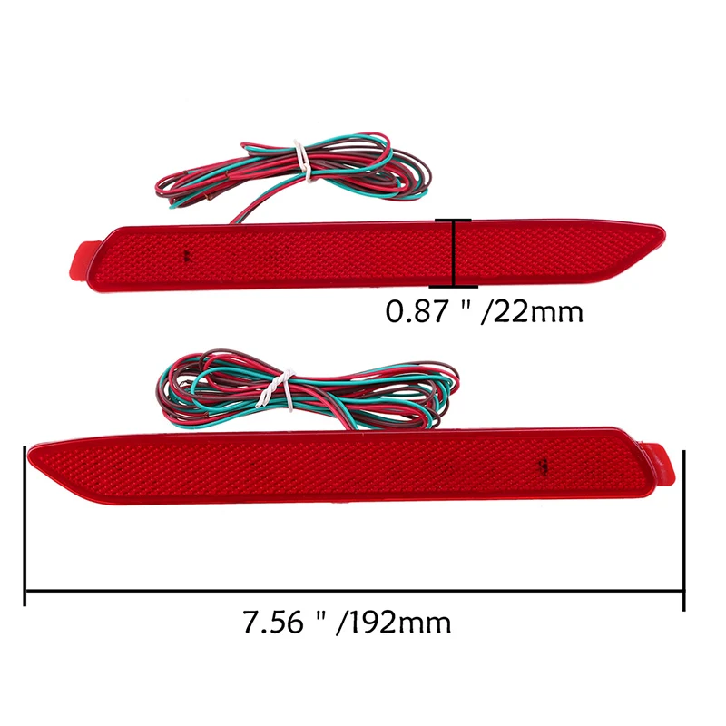 Автомобильный фонарь заднего бампера POSSBAY 24 светодиода отражатель стоп сигнал
