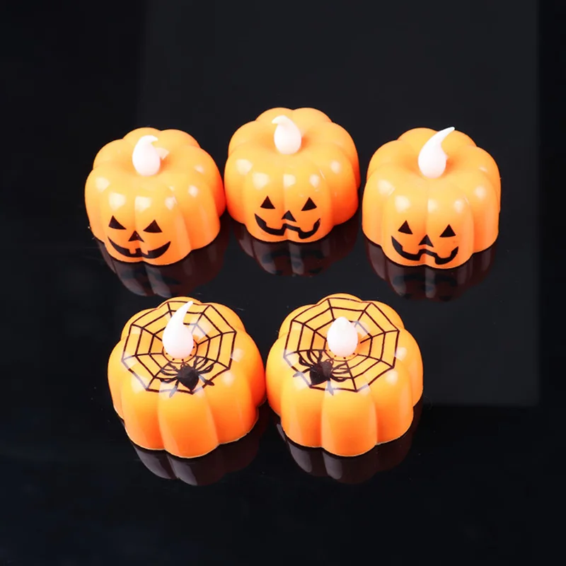 Горячее предложение светодиодный тыква/Череп лампы в форме свечи Хэллоуин Декор