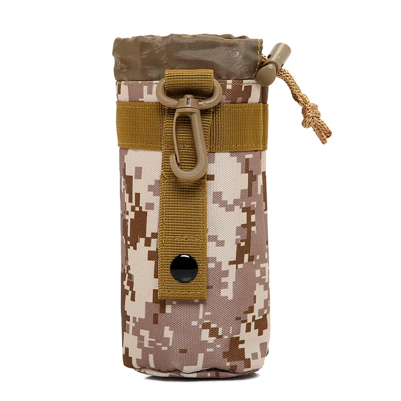 

Canvas Bag Camouflage Cup Bag Outdoor Travel Tactics Kettle Bag Hanging Bag Accessories Bag