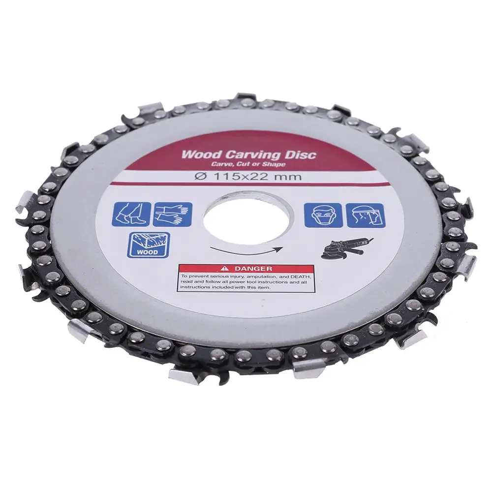 Шлифовальный цепной диск для резьбы по дереву лезвие и цепь циркулярной пилы 22