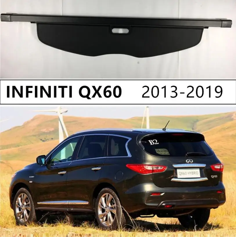 

Для багажника заднего багажника, защитная крышка для INFINITI QX60 2013 2014 2015 2016 2017 2018 2019, высококачественные автомобильные аксессуары