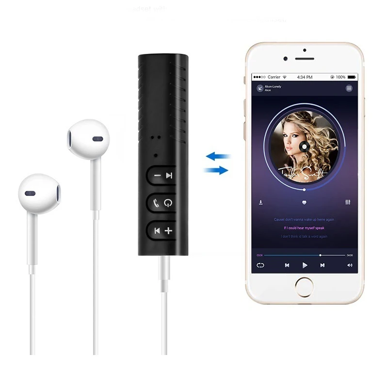 AUX Bluetooth приемник с разъемом 3 5 мм проводные наушники для беспроводной связи