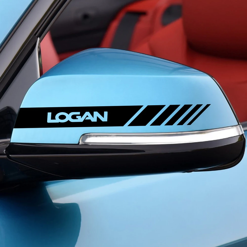 2X наклейки на автомобильное зеркало заднего вида для Renault DACIA Duster Megane Sandero Scenic Loguna