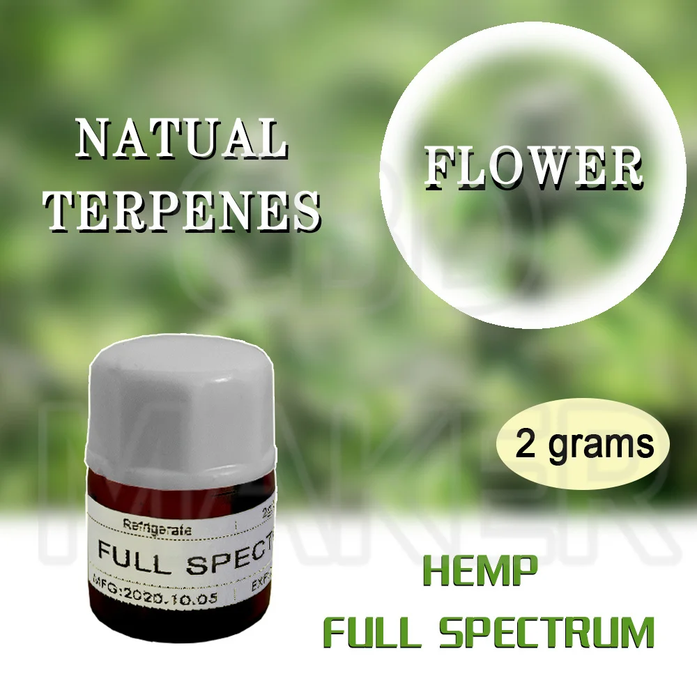 

1bottle Trial Pack 2grams Density Hemp Flower Essence Oil with Natural Terpenes effective for insomnia & anxiety & relax mind