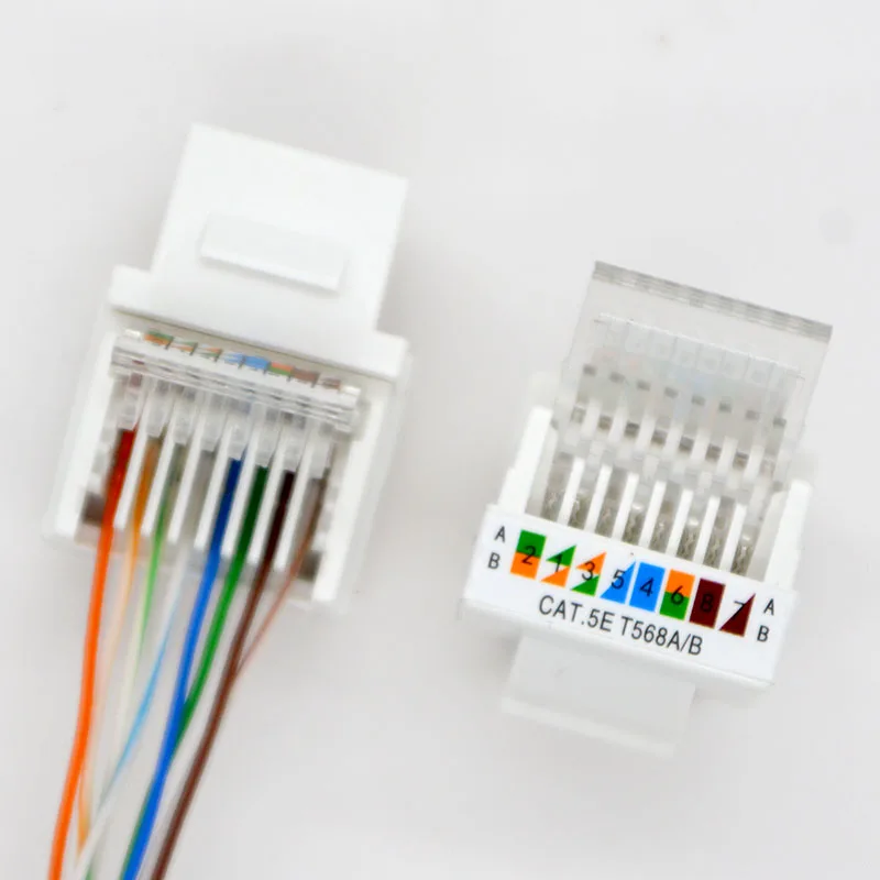 cat6 cat5e módulo de rede seis tipos