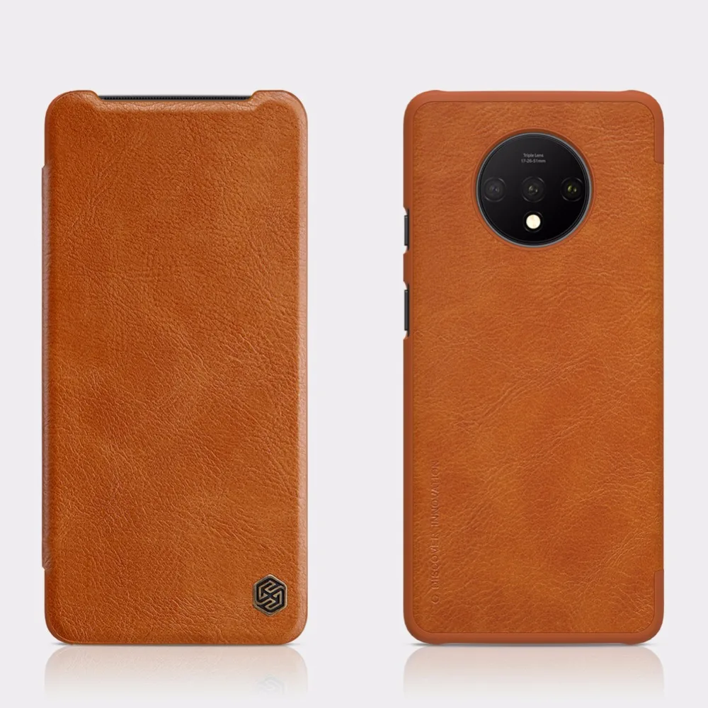 Кожаный чехол для Oneplus 7T Nillkin QIN, защитный флип-чехол для Oneplus 7T Pro One plus 7T