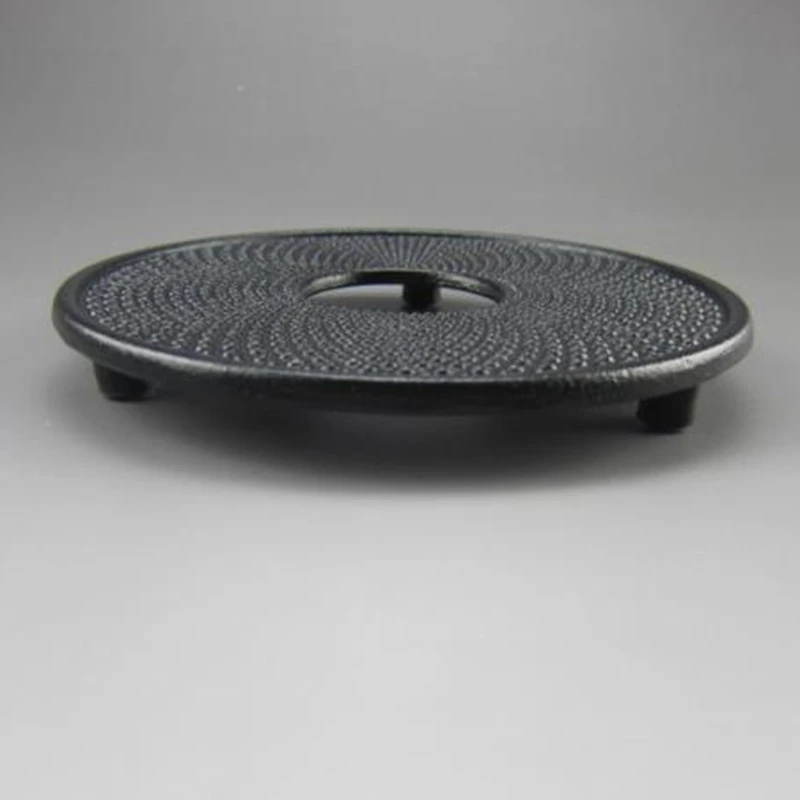 SZS горячий черный чугун Trivet чайник Tetsubin стенд, чугун Trivet для питья изоляционный коврик обеденный стол