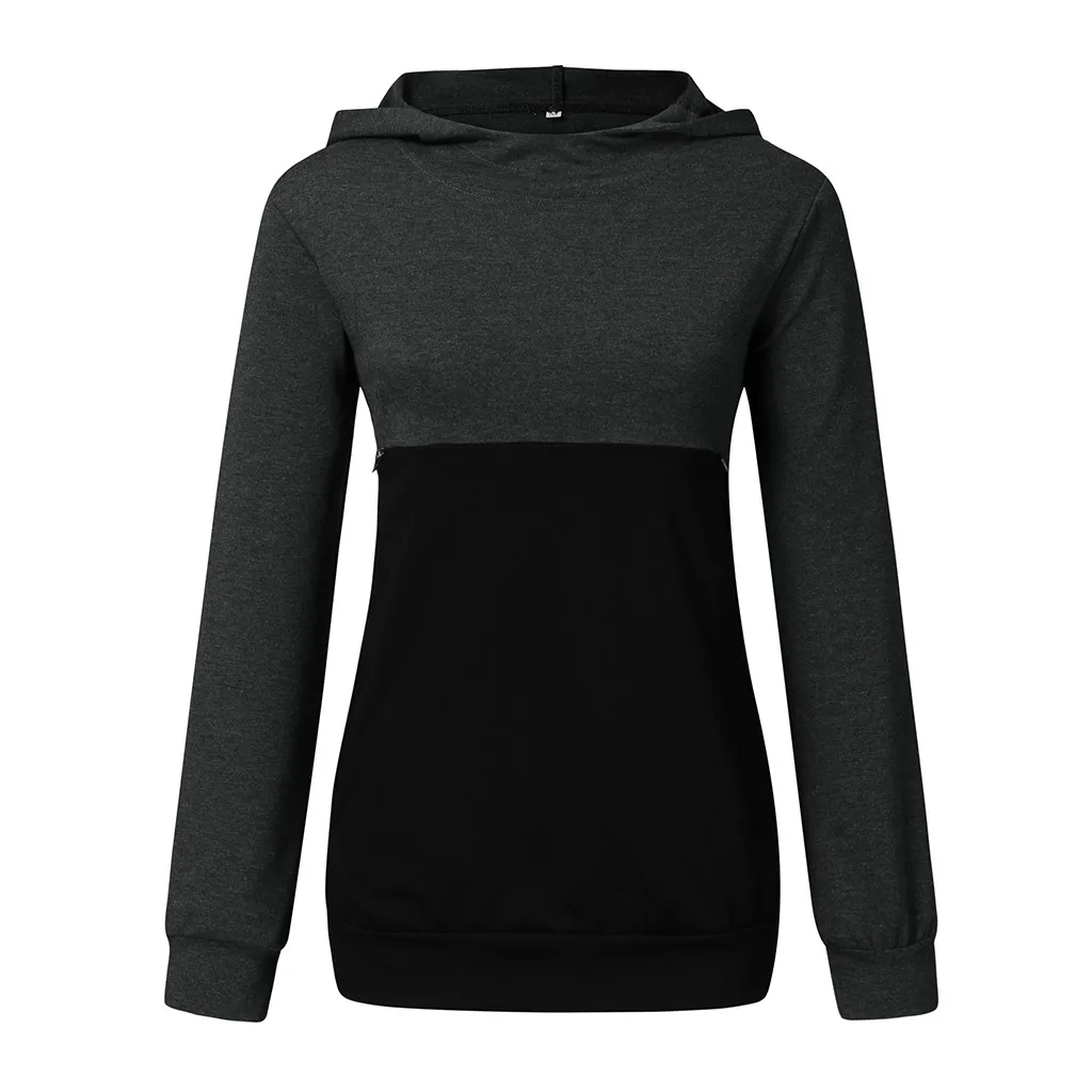 

SAGACE Maternity Clothes Breastfeeding Tops Women Hoodie Blouse Long Sleeve Clothes Casual Loose Maternity Clothes Autumn