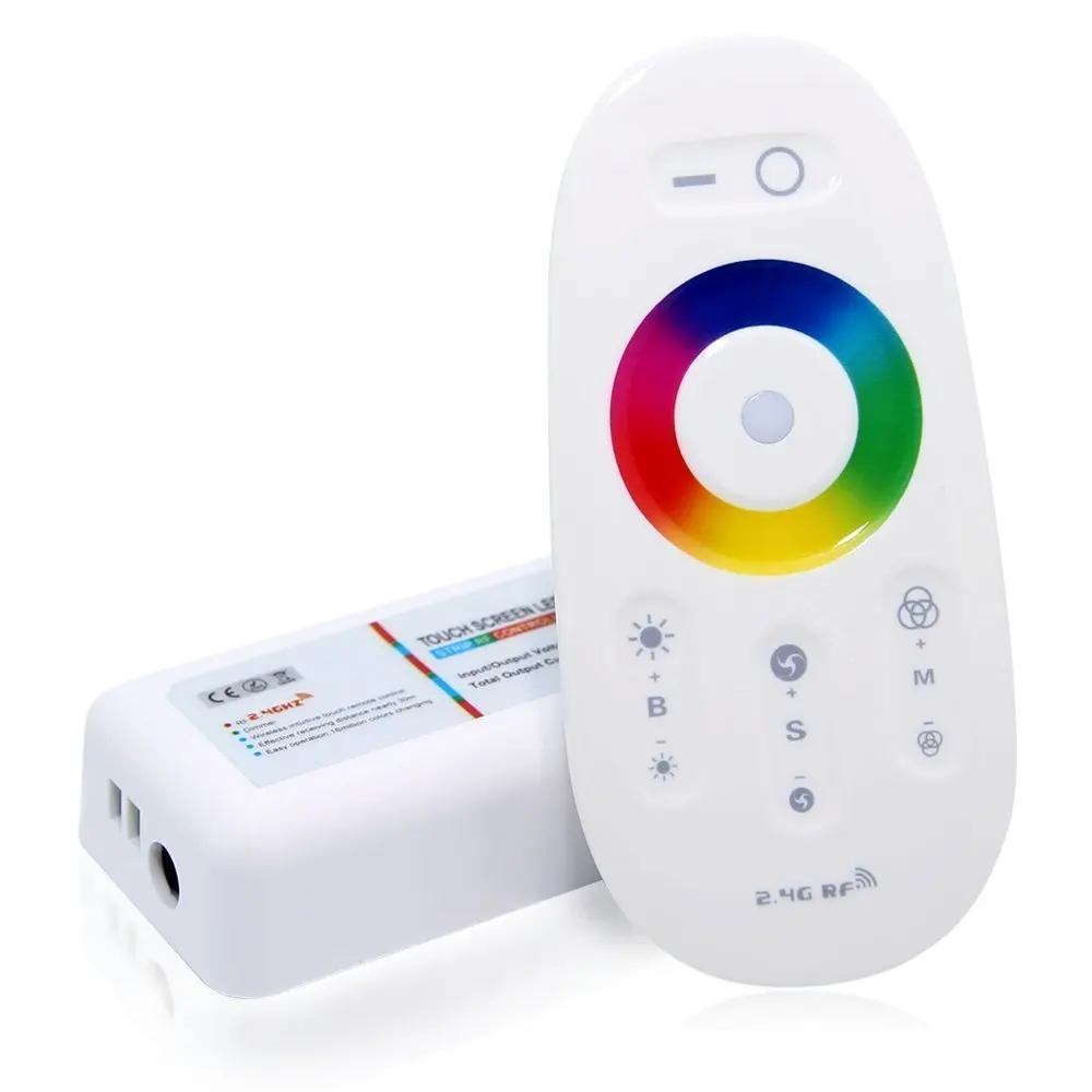 

2.4G Led Controller Touch Panel RGB Controller 18A RF Wireless Touch Panel LED Remote Controller for RGB Strip use