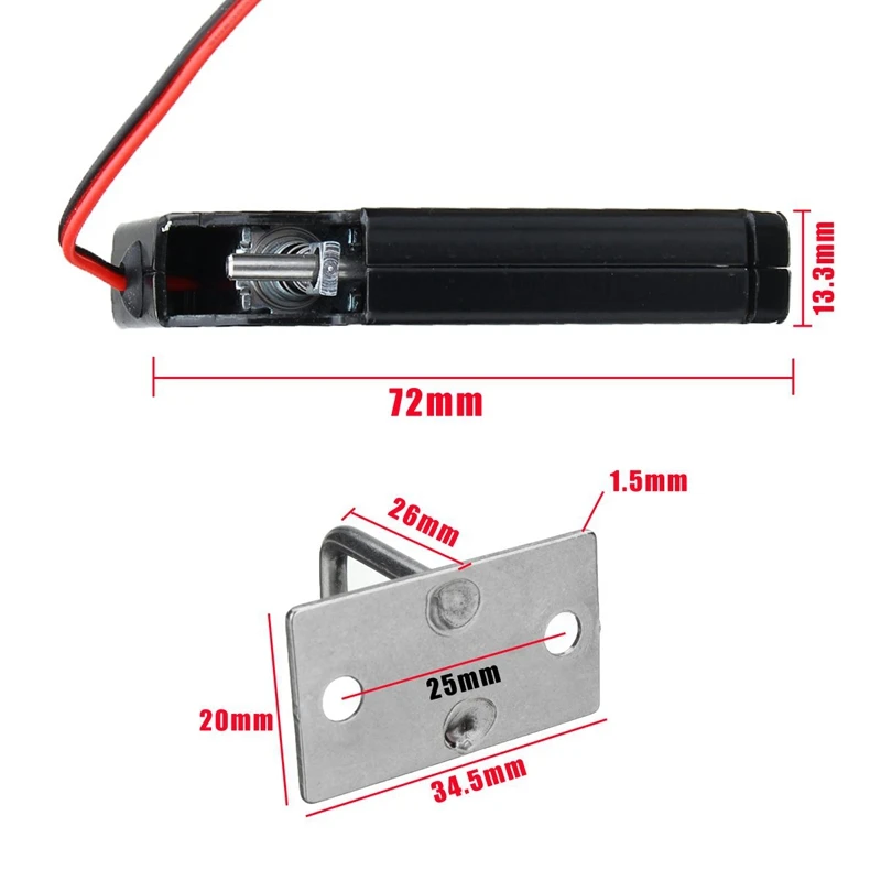 12V 2A Электрический магнитный замок 150 кг/330Lb электрозащелка усилие