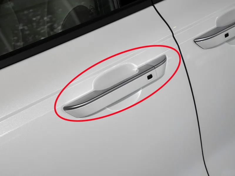 Крышка для дверной ручки Kia Carnival KA4 2020 2021 2022 из углеродного волокна с отверстием