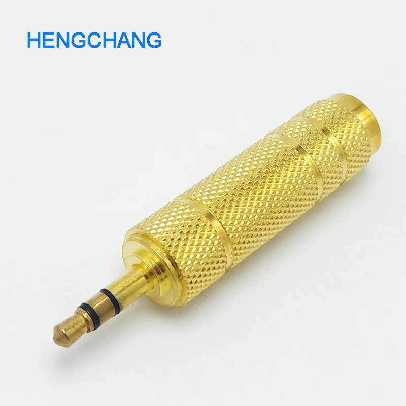 

10pcs stereo 3.5mm to 6.35mm 6.5mm socket connector Female Adapter Connector For Msicrophone