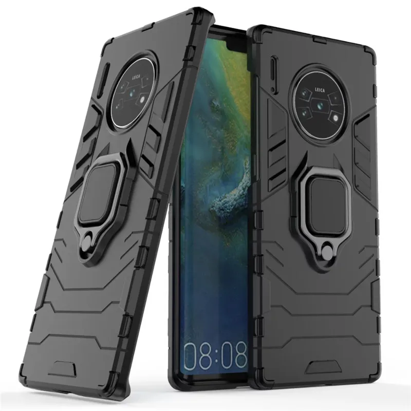 Чехол для Huawei Mate 30 Pro с магнитным кольцом автомобильный держатель противоударный