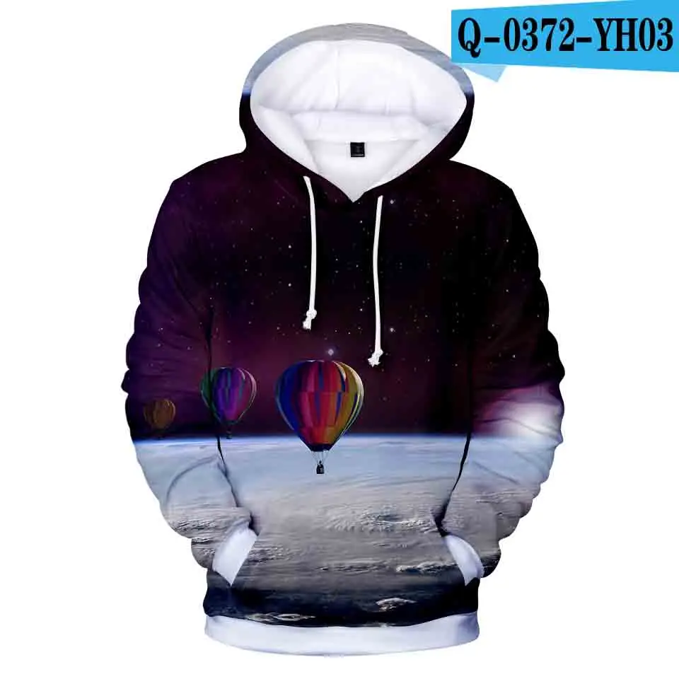 Popular Hooded Sweatshirts Hoodie Tops Twelve Designs Space Galaxy 3D Hoodies Men/women 3D Print Nebula Clouds Autumn Purple