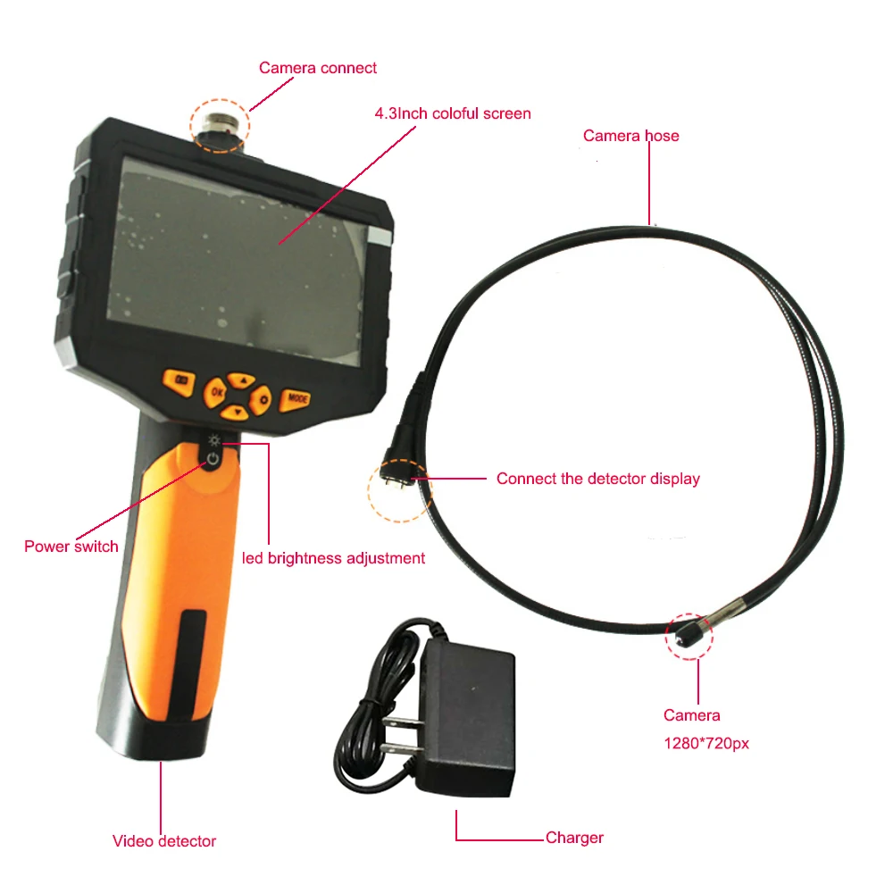 Herramienta de Control de plagas, Detector de v&iacute;deo, detecci&oacute;n de termitas, monitoreo de peligro, con c&aacute;mara-3