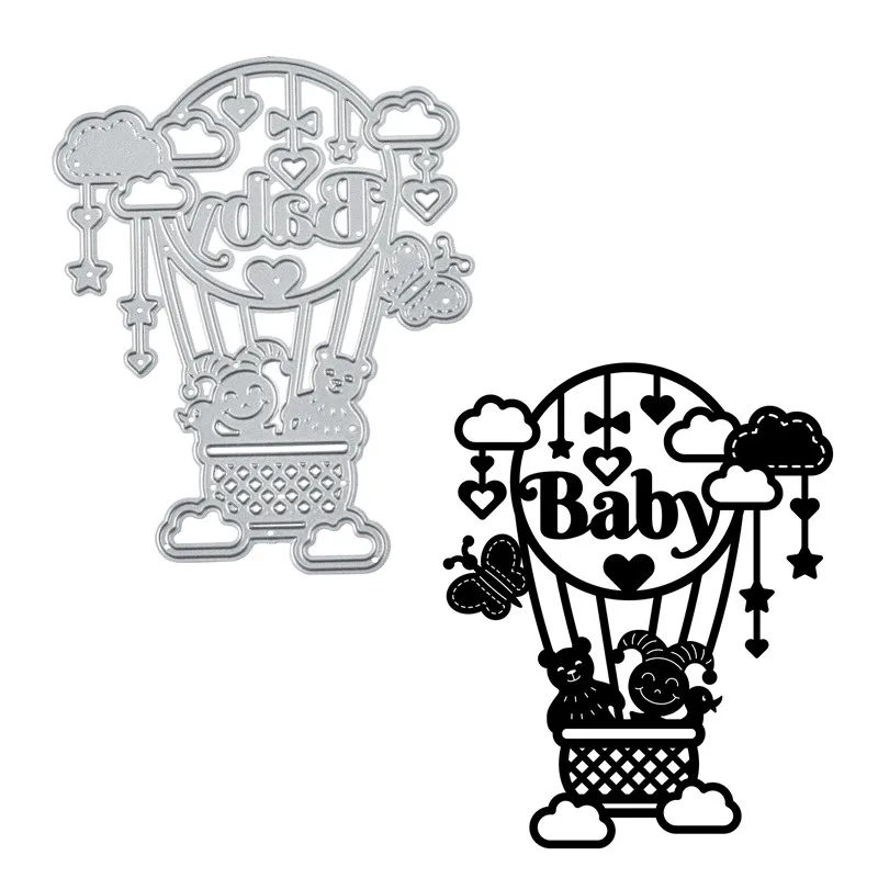 Eastshape медвежонок в воздушном шаре металлические режущие штампы для рукоделия