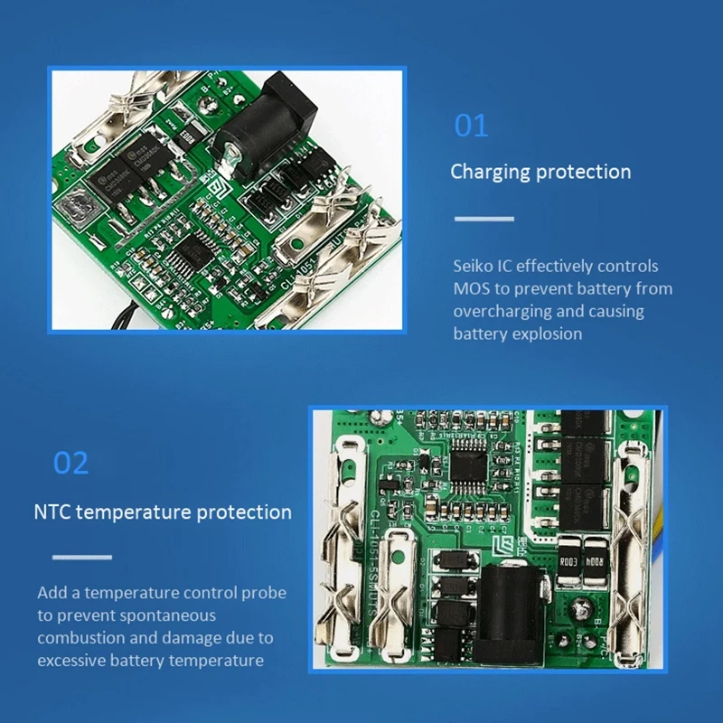 5S 18/21V 20A Battery Charging Protection Board Lithium Circuit BMS Module For Power Tools | Электроника