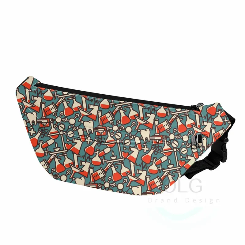 Для женщин сумка на поясном ремне 2020 кормящих наука узор поясная Повседневная