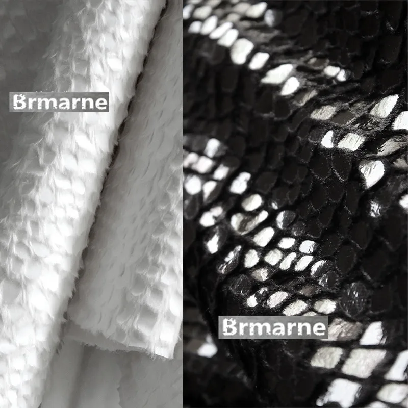 45 см * 165 см/шт. Искусственный мех плюшевая трава толстое черно-белое пальто diy