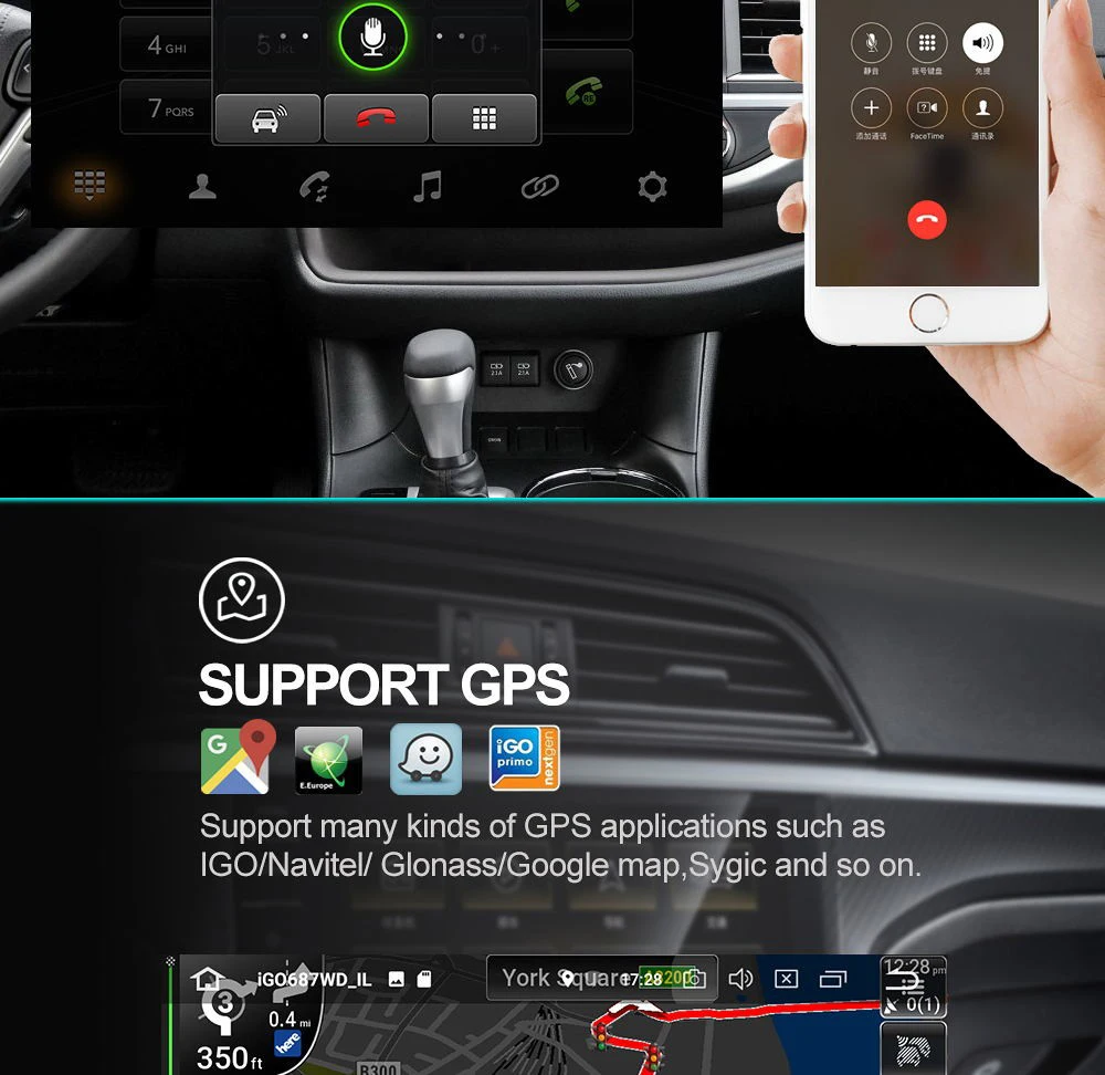 Android 9.1 2G+32G Car Multimedia Player GPS Navigation Bluetooth Radio Player for Toyota Camry 2006 2007 2008 2009 2010 2011