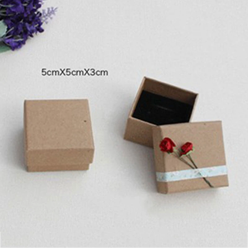 

Classic Pure Color Jewelry Box Simple Packaging Box Earring Rings Box Holder Necklace Bracelet Box Jewelry Display Accessories
