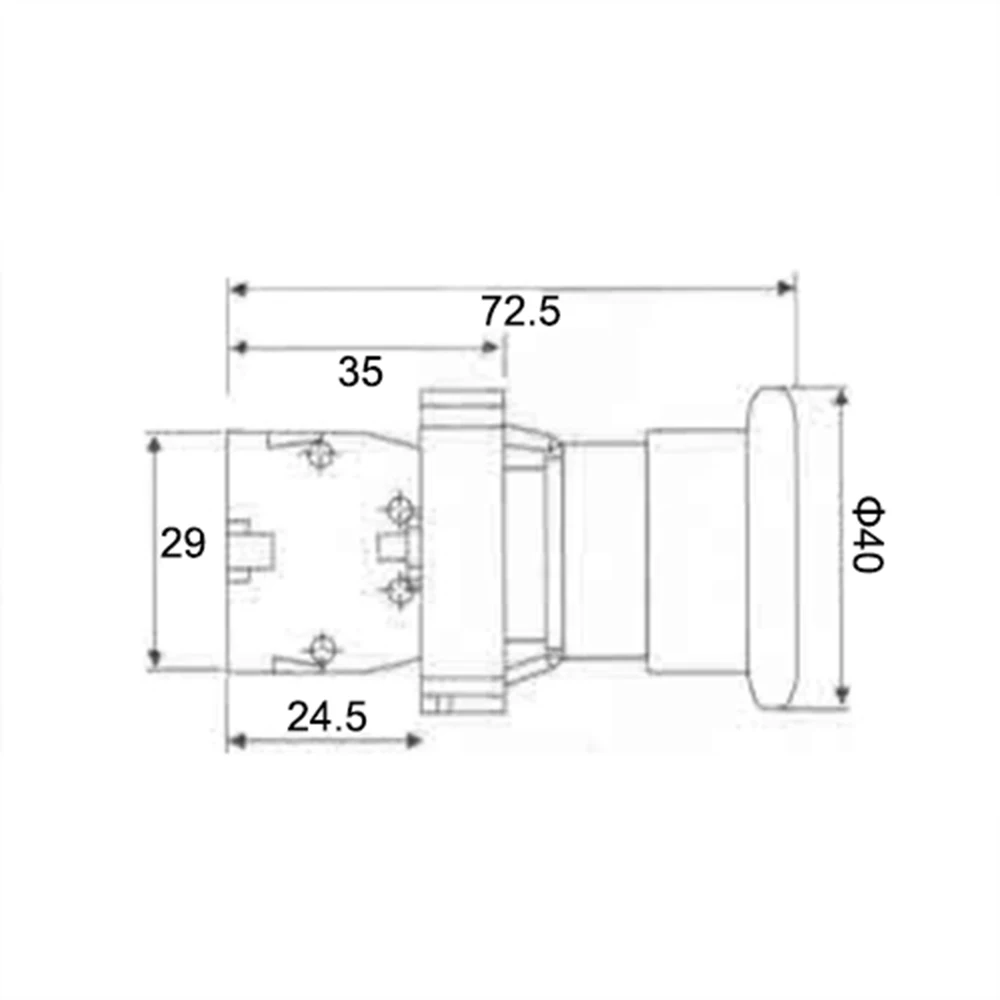 10 шт./лот XB2 BC21 BC31 BC42 BC51 NO/NC мгновенный самосброс кнопка с грибовой головкой