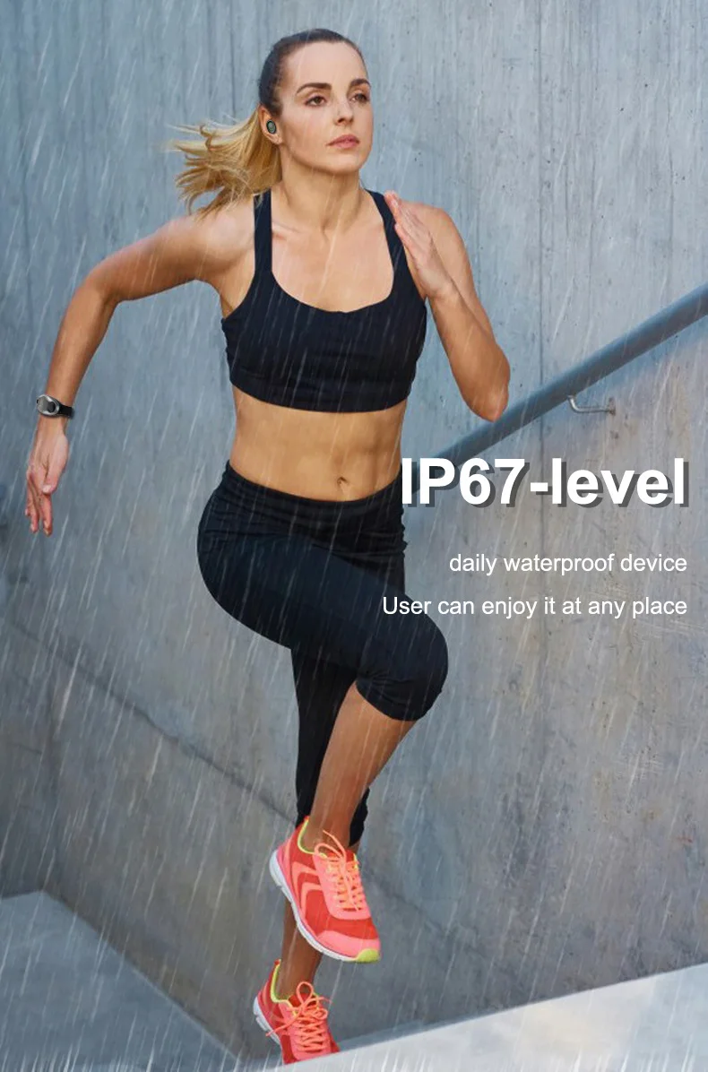 T90 фитнес-браслет Bluetooth 5,0 с беспроводными наушниками IP67 водонепроницаемые спортивные Смарт-часы для телефона Android IOS