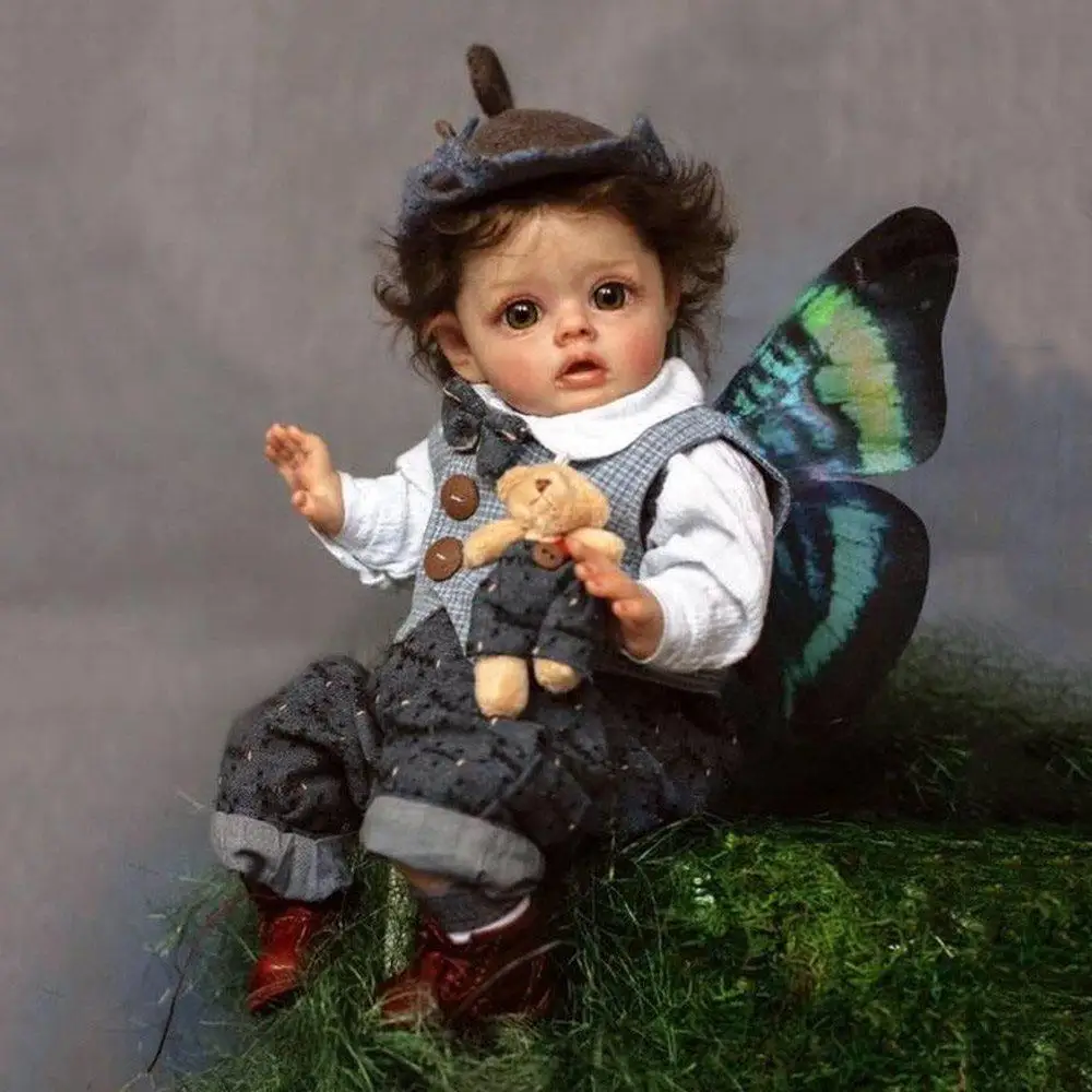

Кукла-младенец Reborn, 12 дюймов, Реалистичная, виниловая, Неокрашенная