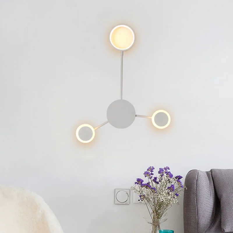 Nórdico moderno cielo estrellado cielo lámpara de pared LED lámpara de noche para dormitorio sofá de la Sala de la pared de la lámpara restaurante pasillo lámpara de Hotel luz de pared