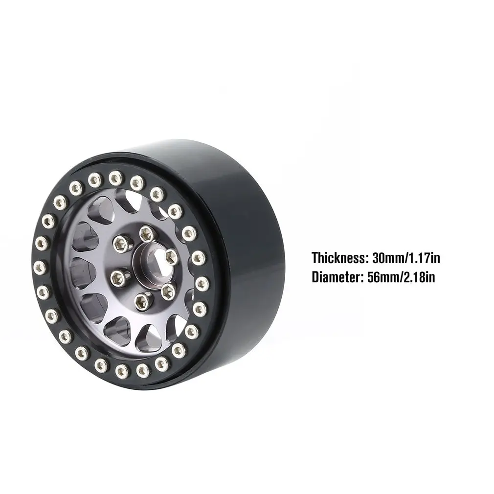 

4PCS 1.9 Metal Beadlock Wheel Rim For 1:10 RC Crawler Traxxas Hsp Redcat Tamiya Axial Scx10 D90 Hpi Tire Accessories