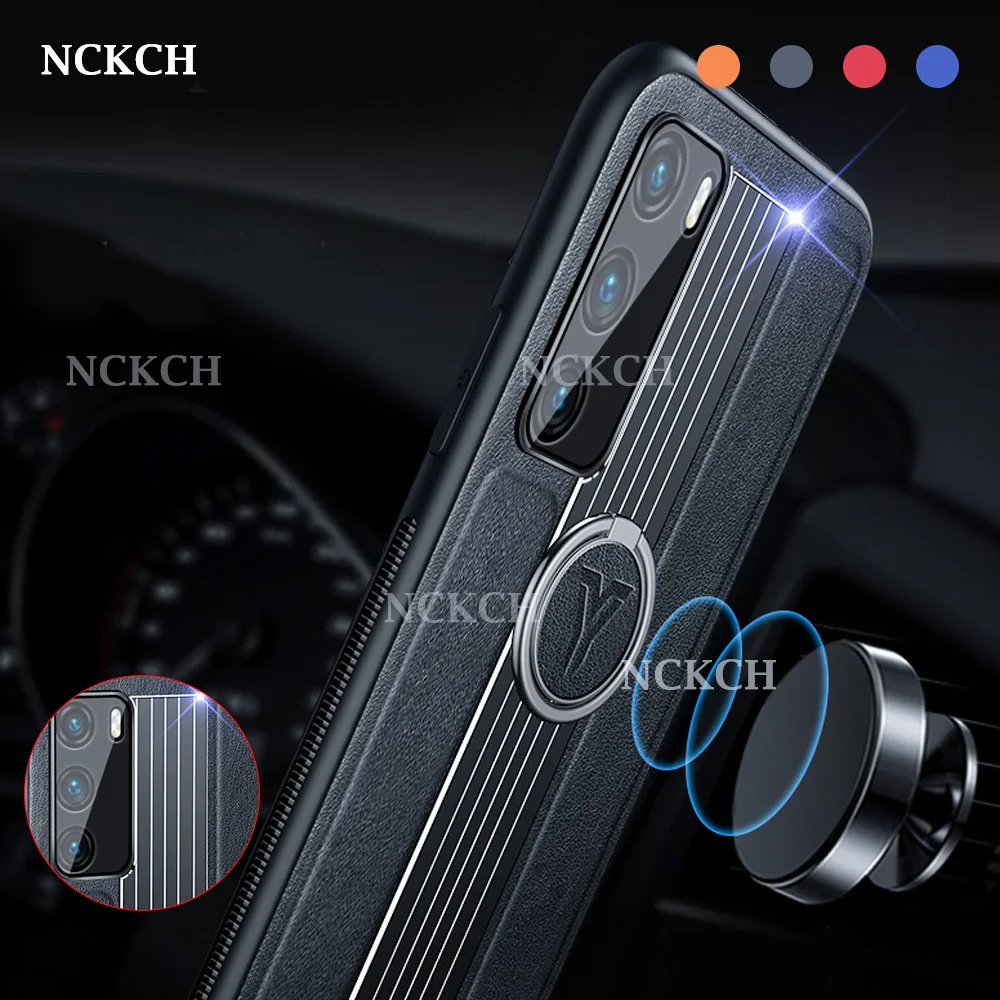 

Shock-Proof And Drop-Proof Leather Phone For XiaoMi 10 POCO-X3NFC Note10 CC9ProNote9Pro X10 K20 Note8 Pro Magnetic Bracket Cover