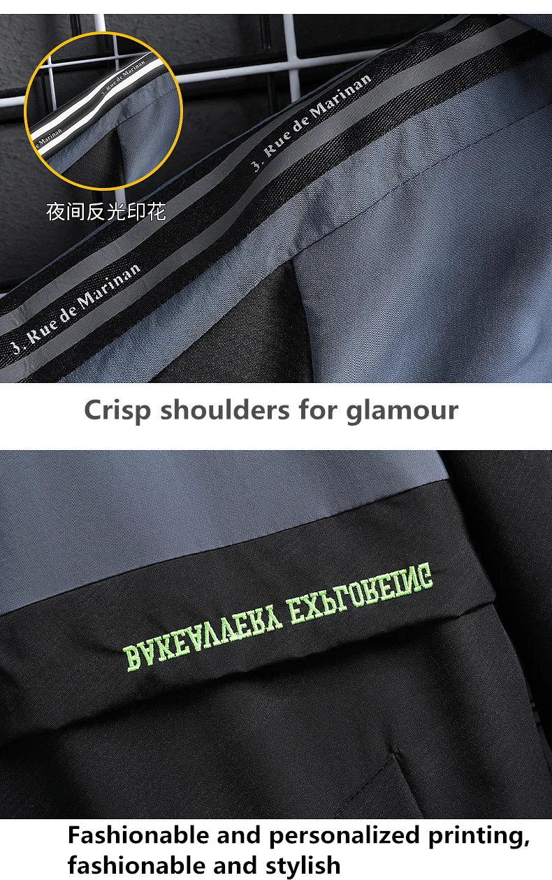 

2021 spring men's new large hooded windbreaker. Jacket. loose coat. Loose color blocking and straight hem. Russian free postage