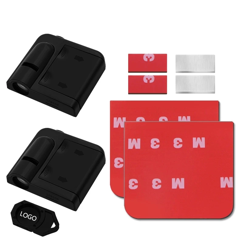 

2pcs Universal Wireless Lamp Car Door Welcome Light Courtesy Decorative Light For Toyota RAV4 RAV 4 2013 2014 2015 2016 2017