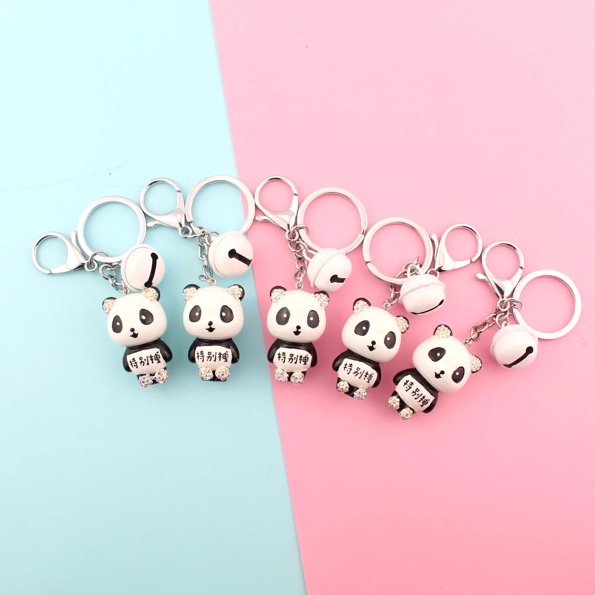 Классическая Милая панда кукла автомобиль брелок кулон мультфильм Путешествия