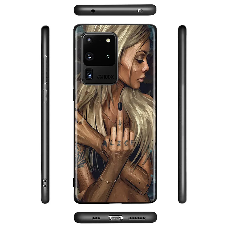 

Hot Sexy Tattoo Girls for Samsung Galaxy S20 FE Plus Ultra Lite A12 A42 A91 A71 A51 A21S A21 A11 5G Phone Case