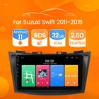 Автомагнитола 2 Din, Android 10, для SUZUKI SWIFT 2011, 2012, 2013, 2014, 2015, мультимедиа, стерео, автомобильный DVD-плеер, навигация, GPS, радио, FM, BT