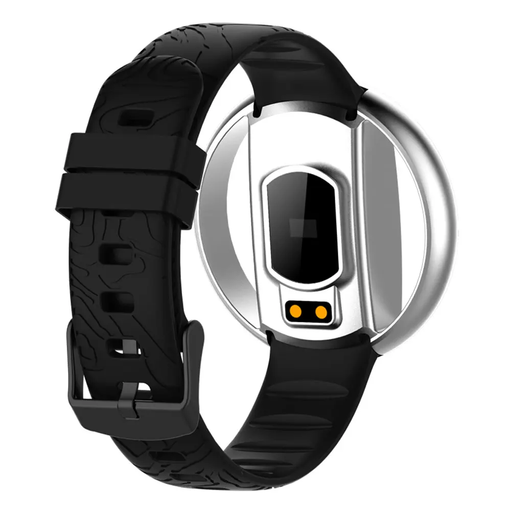 

Blood Pressure Wristband Round Pattern Heart Rate Monitor Watch Pedometer Bracelet Alarm Alert for IOS Android Fitness Tracker