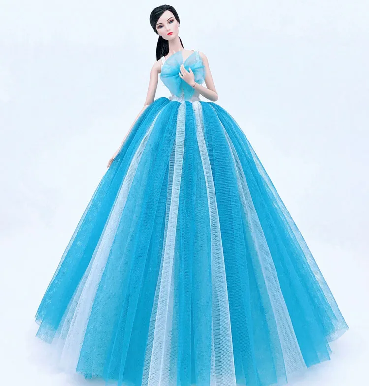 Gorgeous dress / Blue & Pink party gown wedding for 30cm barbie xinyi PP Fr 2 ST doll 1/6 clothing|Куклы| |