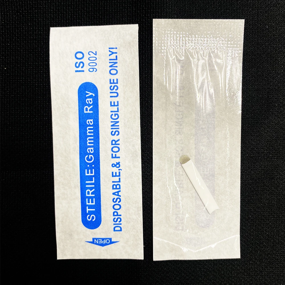 0 18 мм 7 9 11 12 14 U форма Перманентный макияж бровей flex иглы для тату лезвие 3D Microblading