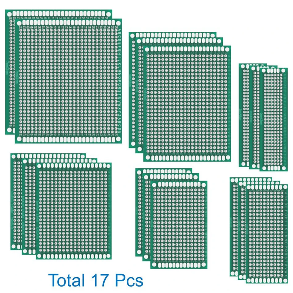 17 шт. набор печатных плат 6 размеров 2x 8/ 3x 7/ 4x 6/ 5x 6x 7x9 см | Компьютеры и офис