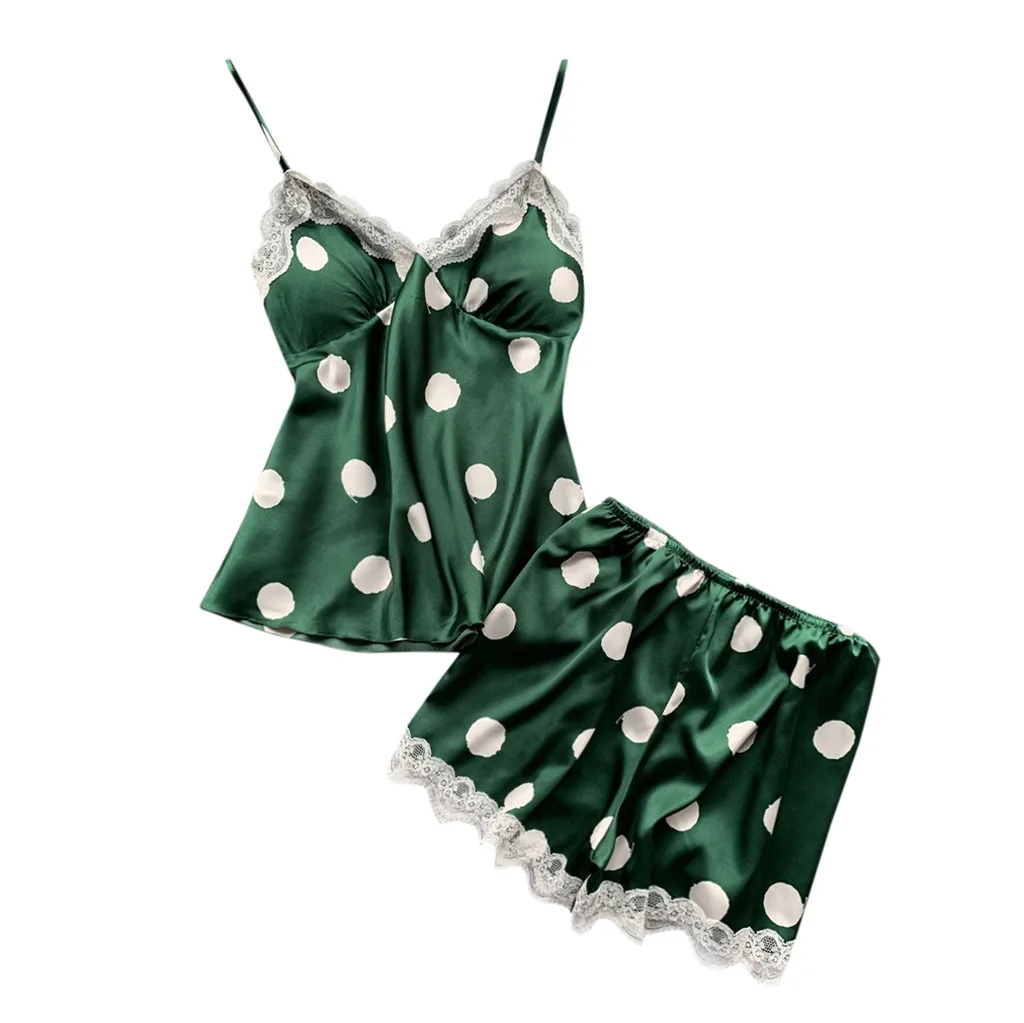 Стильный цветочный кружевной пижамный комплект Babydoll Cami женский черный короткий