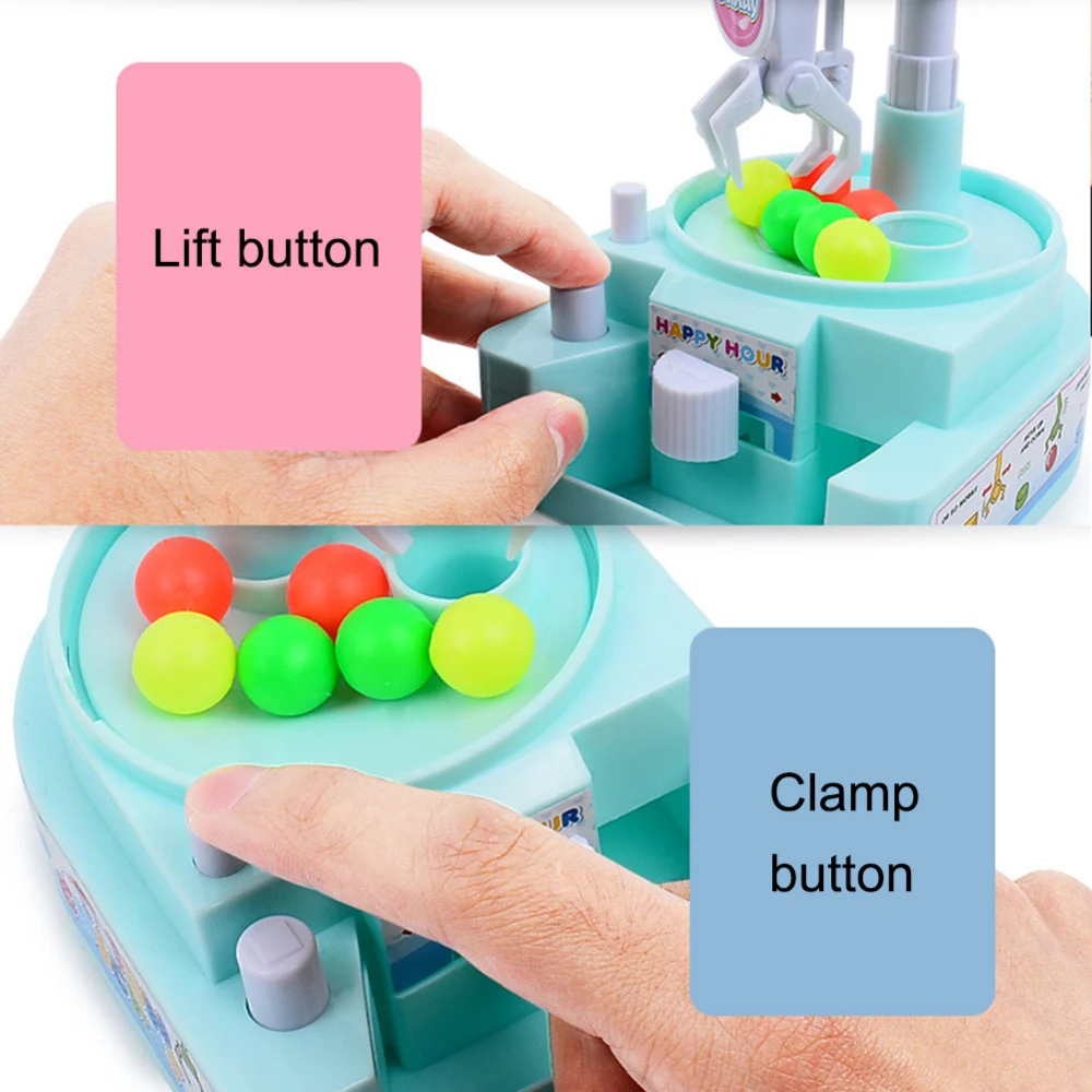 Early Educational Pretend Playing Toys Mini Catching Balls Machine Boys Girls Desktop Sport Game 13*10*12 cm Random Color Hot