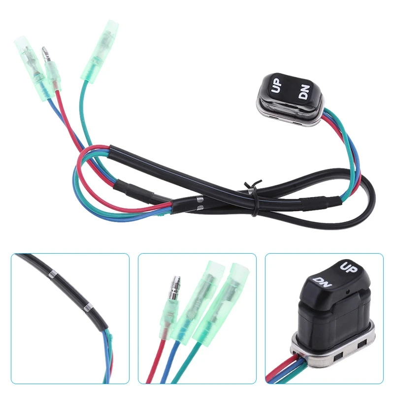 

Boat Trim & Tilt Switch Assembly for Yamaha 4 Stroke Motor Outboard Remote Controller 703-82563-02-00 703-82563-01