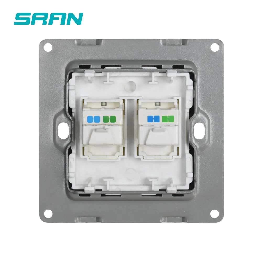 Настенная розетка SRAN с двойным телефоном электрическая огнестойкая панель из