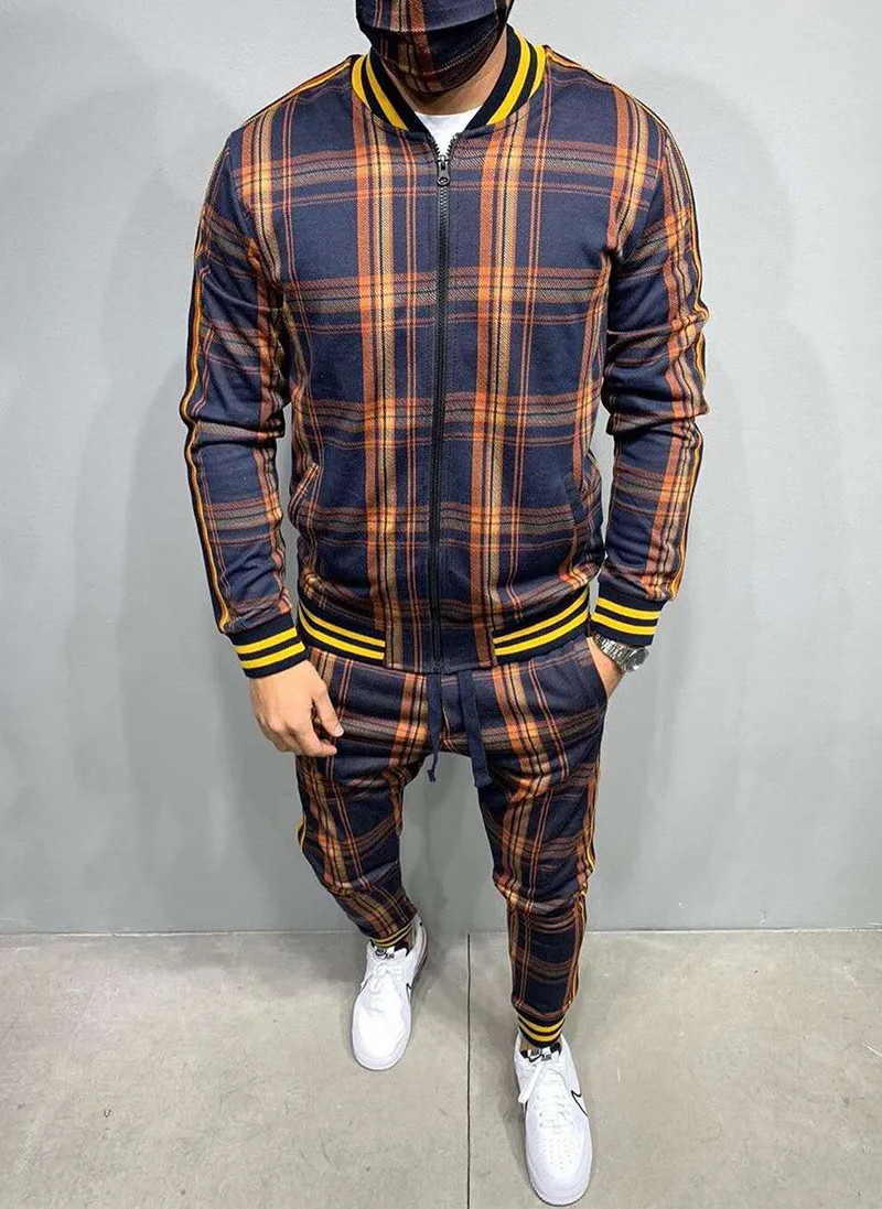 

New Mens Tracksuit Suit Fashion Casual Men Fitness Sets Letter Patchwork Hooded Sweatshirt Sweatpants Sports Suit Streetwear 3XL