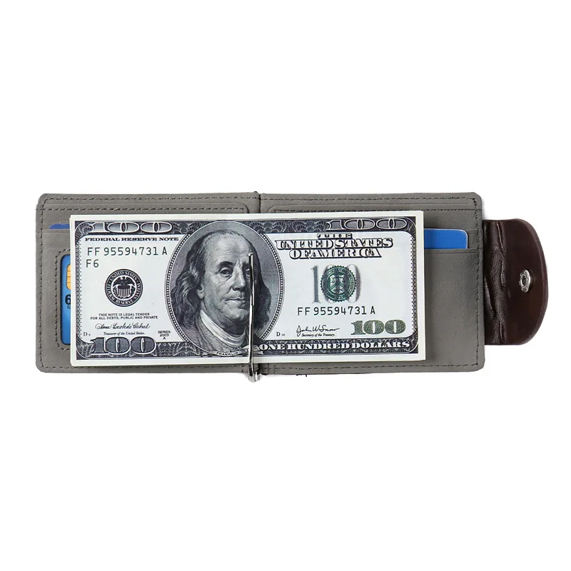 Винтажный кошелек из искусственной кожи Короткие Двойные кошельки мужской Carteira