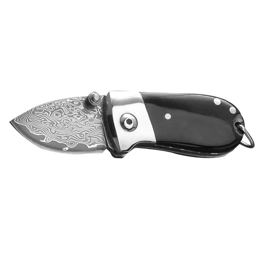 Дамасский складной нож карманный мини-нож для кемпинга охотничий