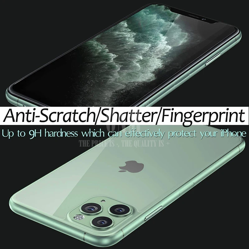 Передняя и задняя Защита экрана для iPhone 11 Pro Max закаленное стекло защита от