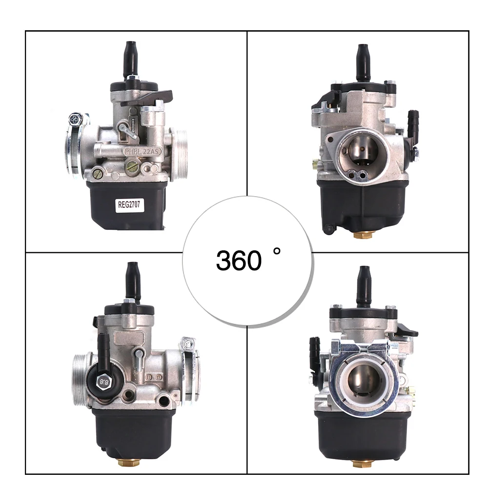 ALCON мотоцикл 20 мм 22 Dellorto карбюратор PHBL 20AS/22AS 2T(A) R2706/R2707 для двухтактного мотоцикла