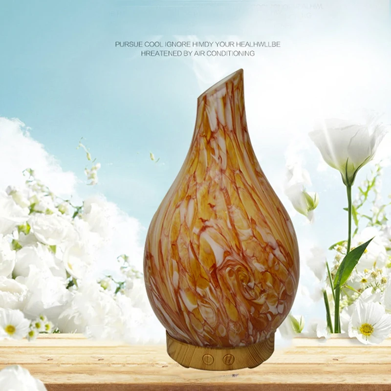 

Top Sale Humidifier, Aroma Humidifier, Ceramic Pattern Glass Smart Office Humidifier, Baby Silent Spray Night Light